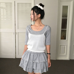ノースリーブ ベーシックシースルーキャミソール IVORY