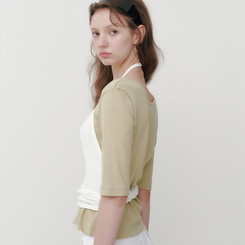 半袖Tシャツ ウォント5分丈Tシャツ(6color) OLIVE