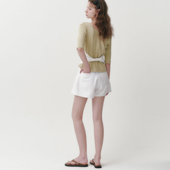 半袖Tシャツ ウォント5分丈Tシャツ(6color) OLIVE