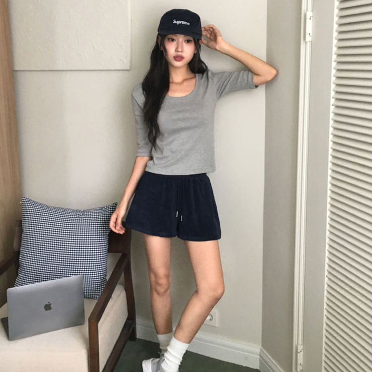 ウォント5分丈Tシャツ(6color) GREY