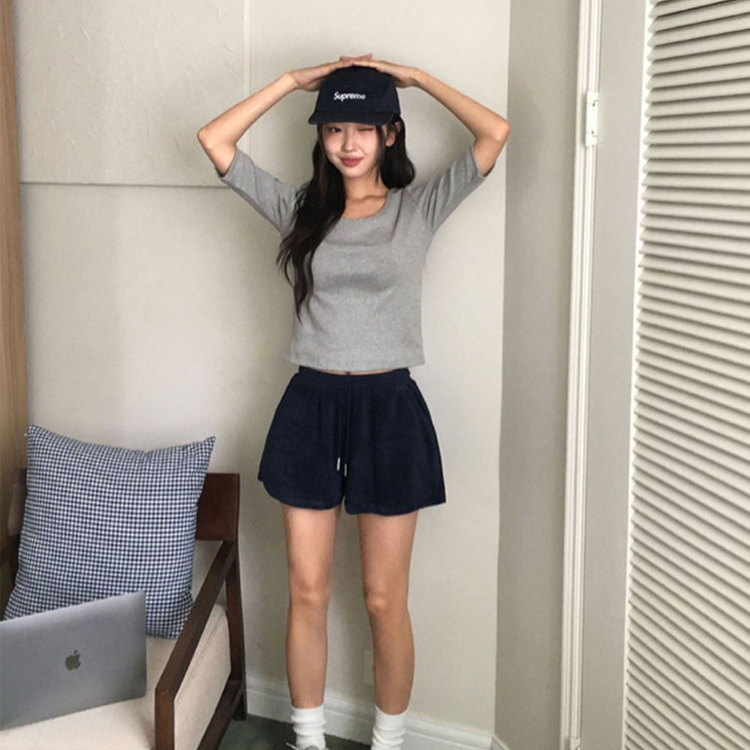 ウォント5分丈Tシャツ(6color) GREY