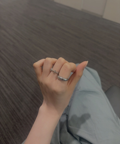 동글 스타 반지 실버