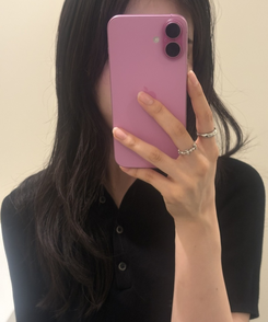 동글 스타 반지 실버