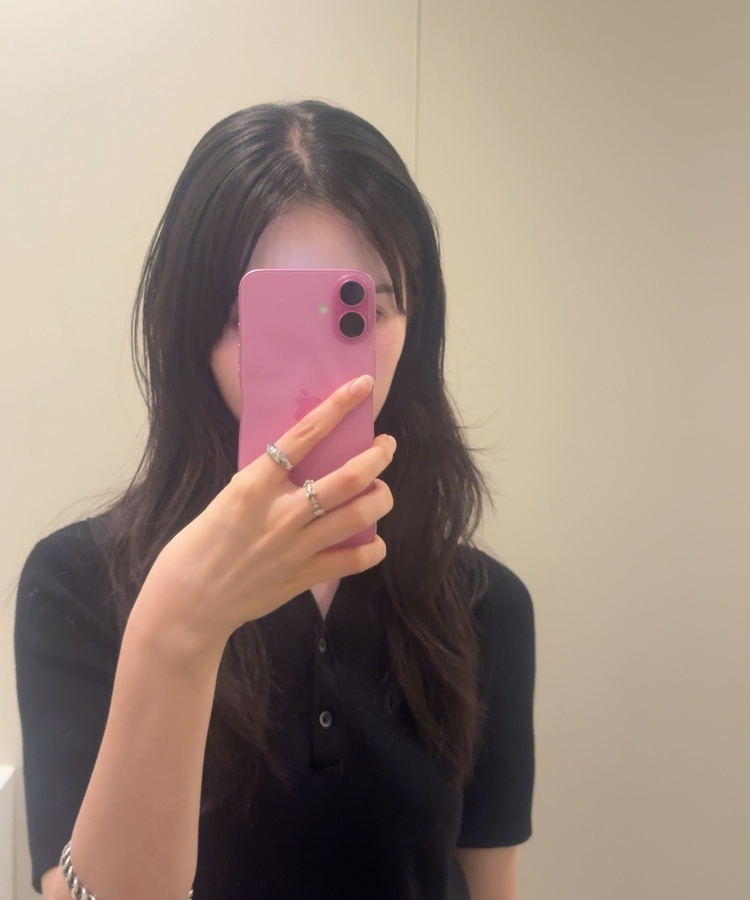 동글 스타 반지 실버