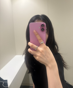 큐빅 크로스 링 실버