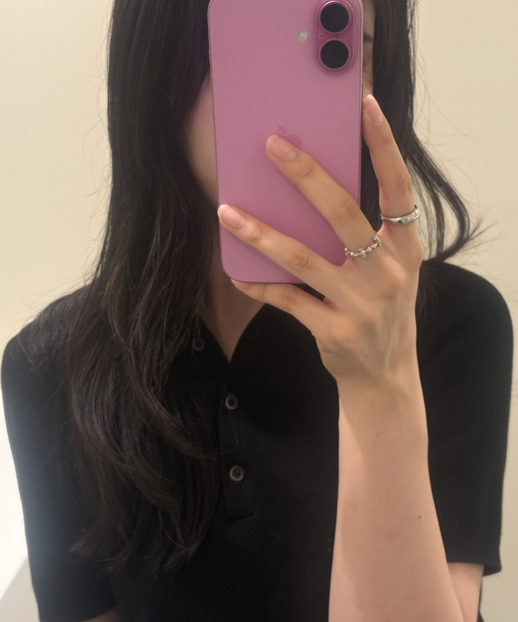 큐빅 크로스 링 실버