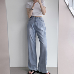 【丈別】ポケットワイドデニムパンツ MID DENIM