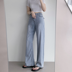 【丈別】ポケットワイドデニムパンツ MID DENIM