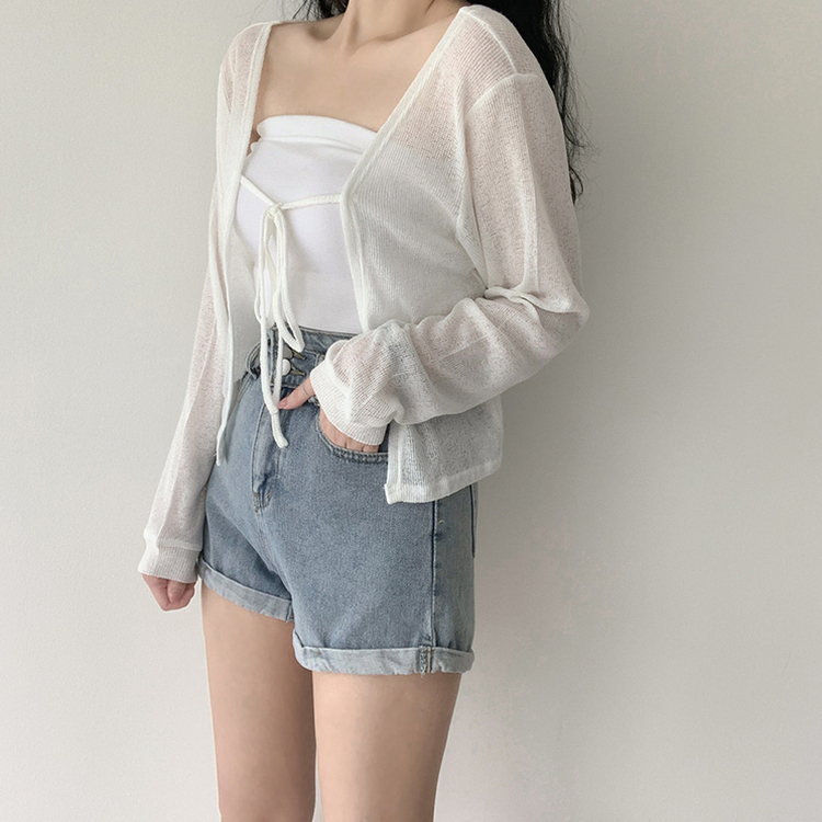 シャーベットボレロカーディガン WHITE