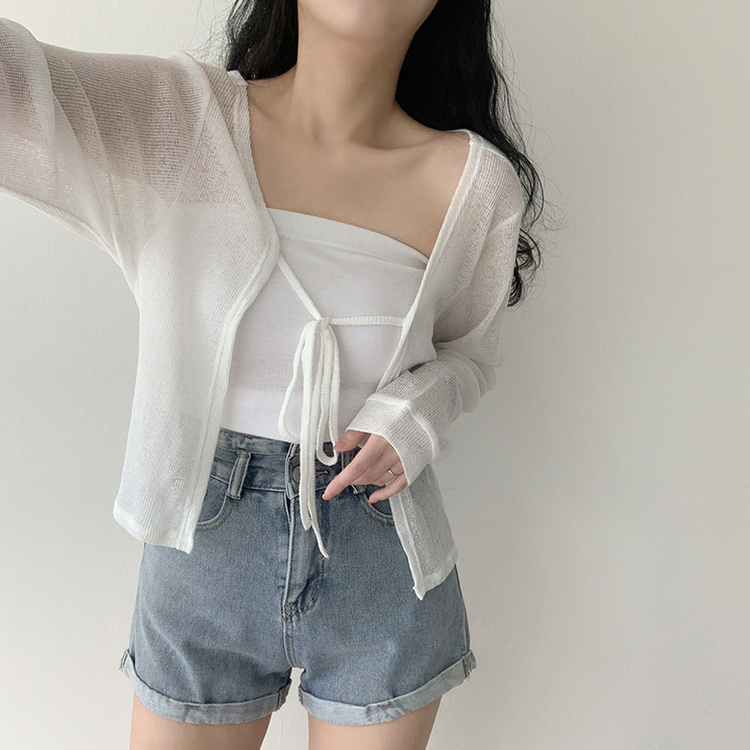 シャーベットボレロカーディガン WHITE