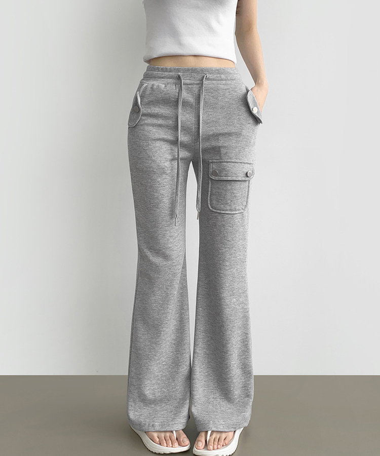 セミブーツカットバンディングパンツ(8color) MELANGE