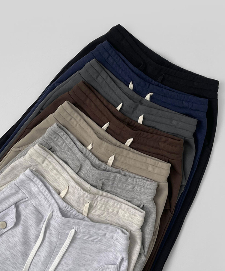 セミブーツカットバンディングパンツ(8color)