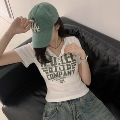 半袖Tシャツ スナップレタリング半袖Tシャツ(5color) IVORY