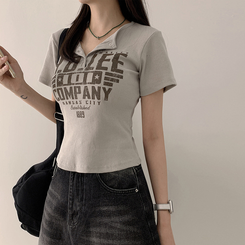 半袖Tシャツ スナップレタリング半袖Tシャツ(5color) BEIGE
