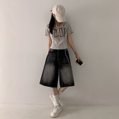 半袖Tシャツ スナップレタリング半袖Tシャツ(5color) BEIGE