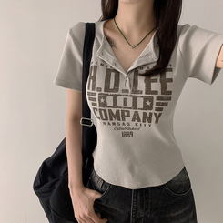 半袖Tシャツ スナップレタリング半袖Tシャツ(5color) BEIGE