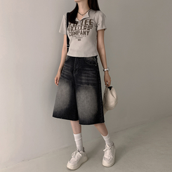 半袖Tシャツ スナップレタリング半袖Tシャツ(5color) BEIGE