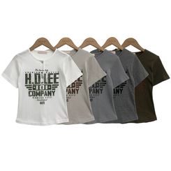 半袖Tシャツ スナップレタリング半袖Tシャツ(5color)
