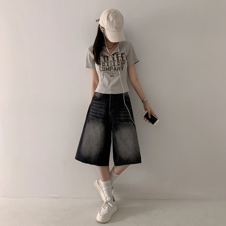 スナップレタリング半袖Tシャツ(5color) BEIGE