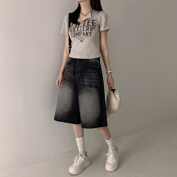 スナップレタリング半袖Tシャツ(5color) BEIGE