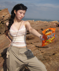 ショートパンツ サイドバンディングサマーバミューダパンツ BEIGE