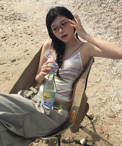 ショートパンツ サイドバンディングサマーバミューダパンツ BEIGE