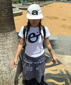 半袖Tシャツ ドットスリム半袖Tシャツ WHITE
