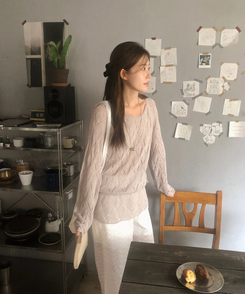 ニット ストリングサマーニット(5color) GRAY BEIGE