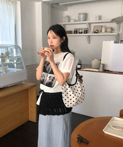 半袖Tシャツ カットプリンティング半袖Tシャツ IVORY