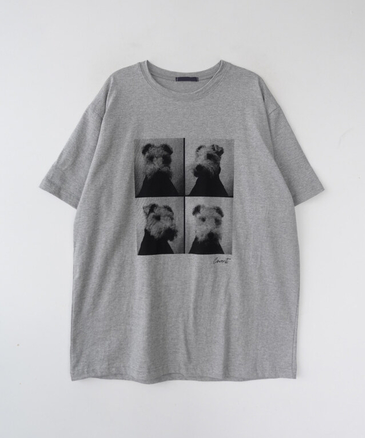 カットプリンティング半袖Tシャツ