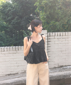 バッグ ベルトバックルショルダークロスバッグ BLACK
