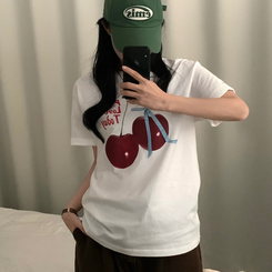 半袖Tシャツ チェリーリング半袖Tシャツ IVORY