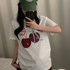 半袖Tシャツ チェリーリング半袖Tシャツ IVORY