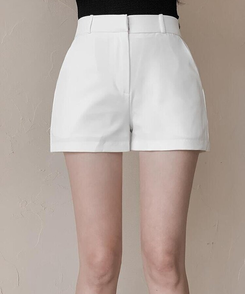 ショートパンツ ハーフショートパンツ IVORY