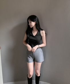 ショートパンツ ハーフショートパンツ GRAY