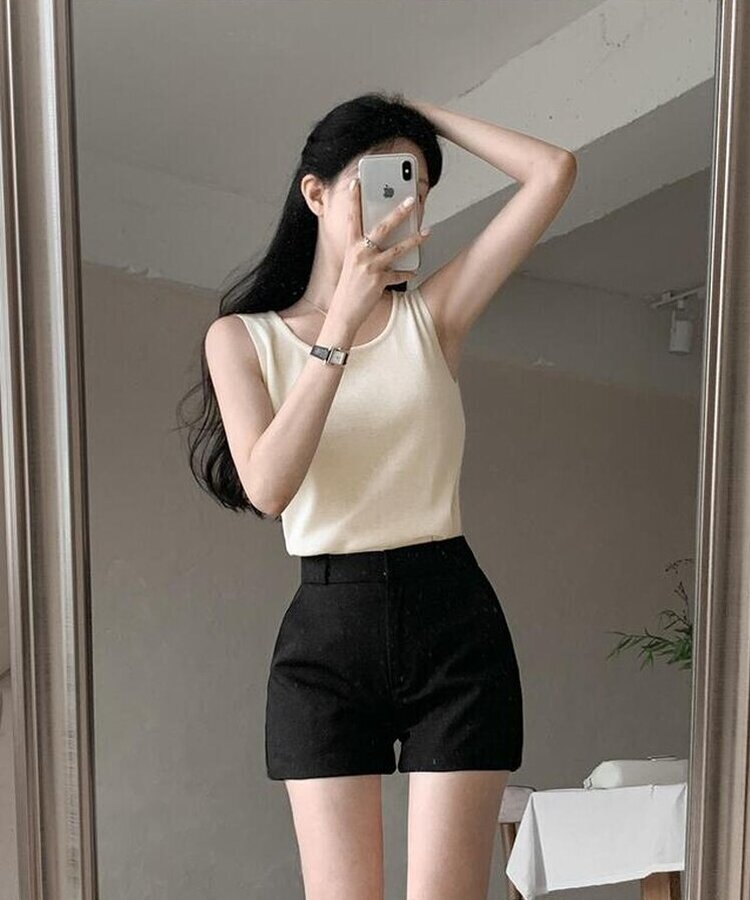 ハーフショートパンツ BLACK