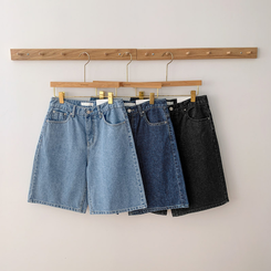 デニム (MADE/国内生産/バミューダ/梅雨コーデ) Day Jeans No.68 デイジン 五分丈コットンデニムパンツ
