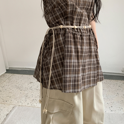ファッション雑貨 ボヘミアンウッドベルト IVORY