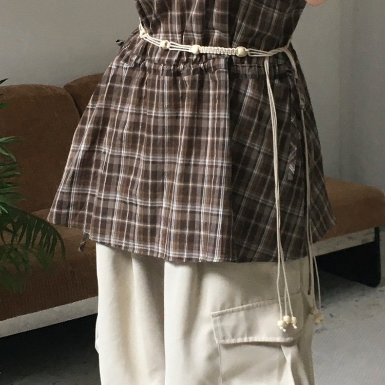 ファッション雑貨 ボヘミアンウッドベルト IVORY