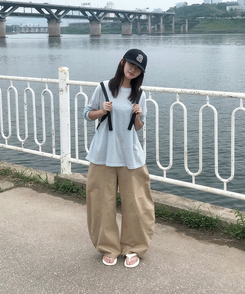 長袖Tシャツ サマーストライプシースルー長袖Tシャツ SKY BLUE