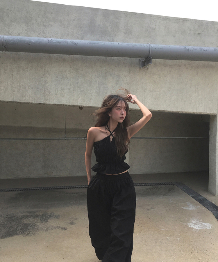 ボリュームホルタートップ BLACK