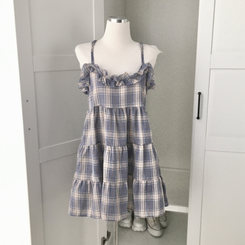 ミニワンピース モーリーガールチェックワンピース