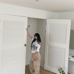 半袖Tシャツ 1997オフショルダー半袖Tシャツ IVORY
