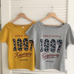 半袖Tシャツ 1997オフショルダー半袖Tシャツ