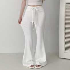 トレーニングパンツ バンディングブーツカットトレーニングパンツ(5color) WHITE