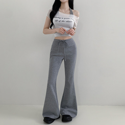 トレーニングパンツ バンディングブーツカットトレーニングパンツ(5color) GREY