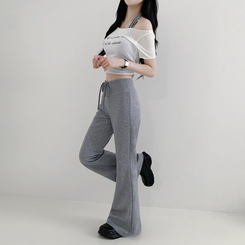 トレーニングパンツ バンディングブーツカットトレーニングパンツ(5color) GREY