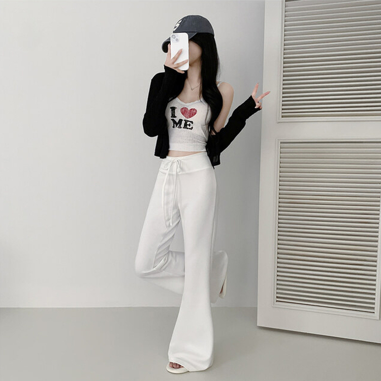 バンディングブーツカットトレーニングパンツ(5color) WHITE