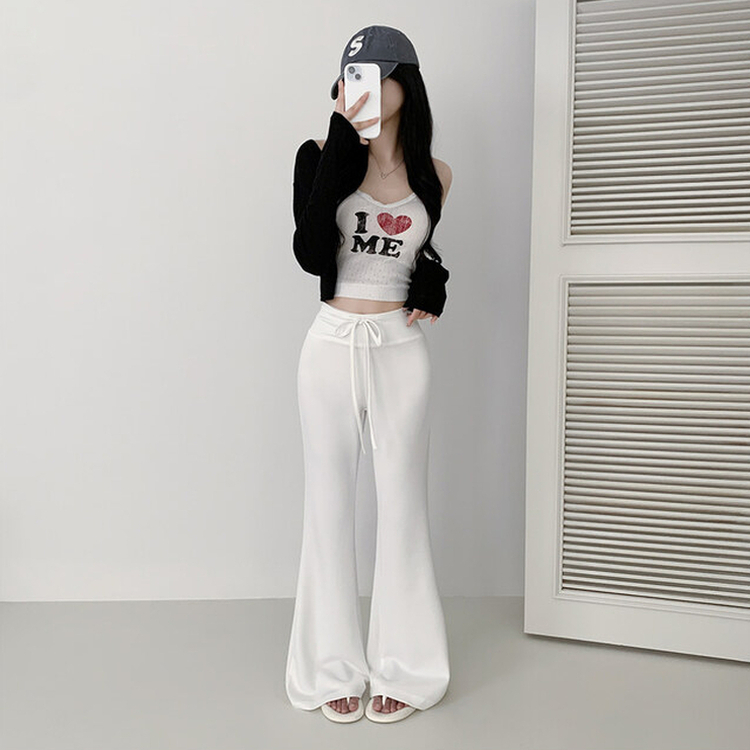 バンディングブーツカットトレーニングパンツ(5color) WHITE