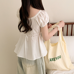 ブラウス レースリボンティアードブラウス WHITE